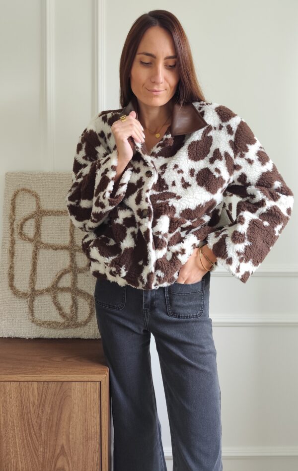 Manteau cowprint Émile