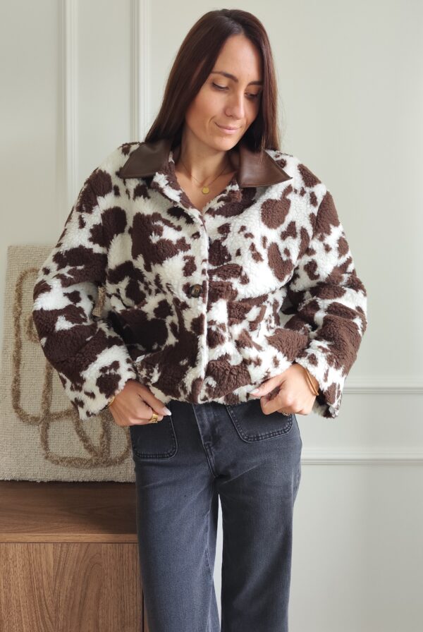 Manteau cowprint Émile