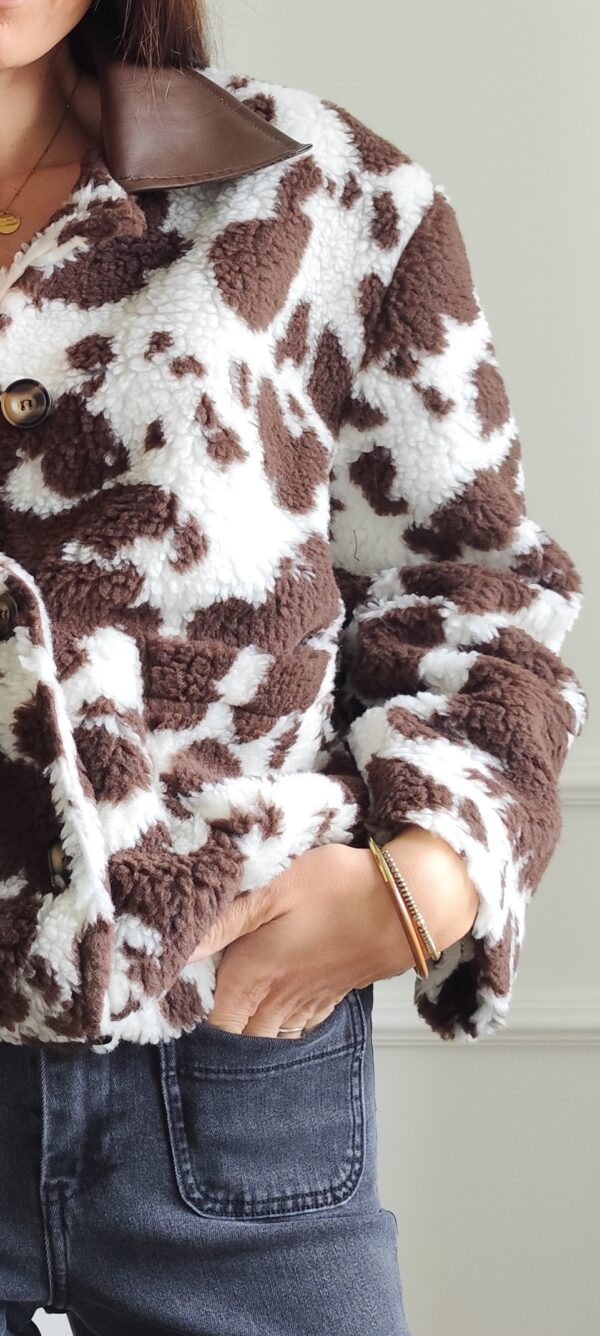 Manteau cowprint Émile