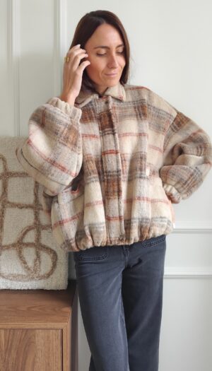 Manteau tartan Pascal