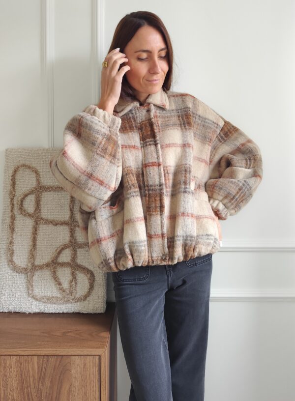 Manteau tartan Pascal