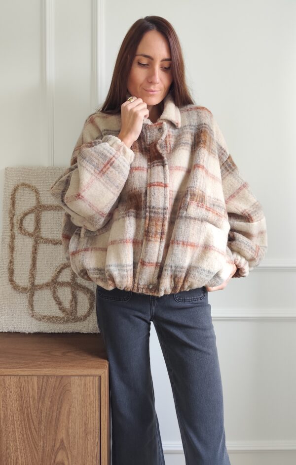 Manteau tartan Pascal