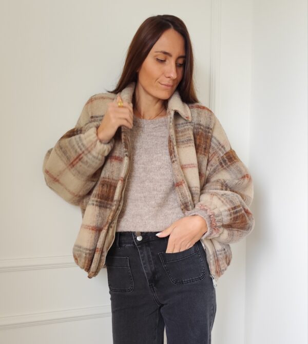 Manteau tartan Pascal