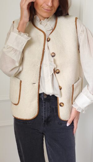 Gilet bouclette Gabin