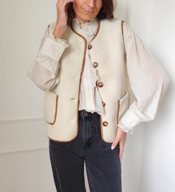 Gilet bouclette Gabin