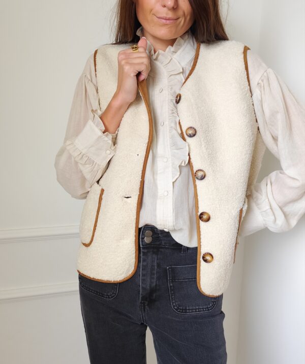 Gilet bouclette Gabin