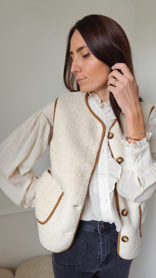 Gilet bouclette Gabin