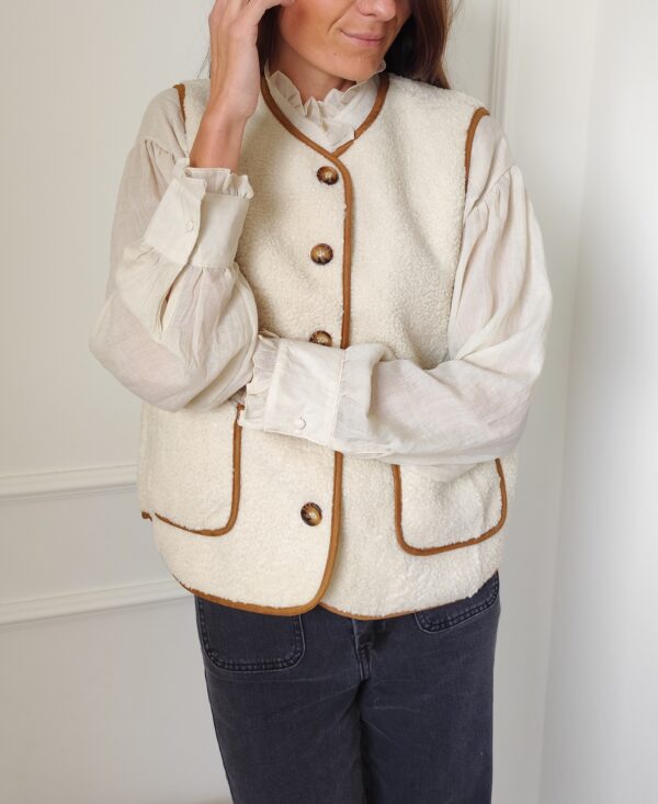 Gilet bouclette Gabin