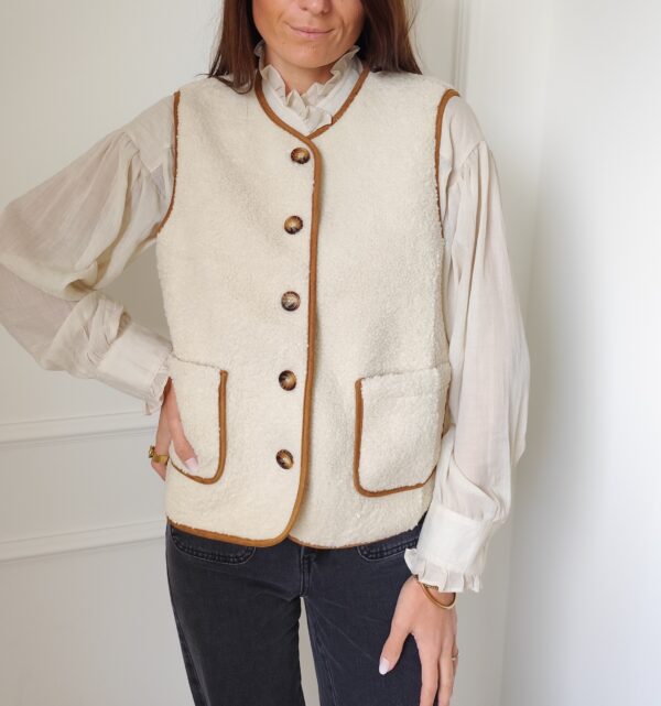Gilet bouclette Gabin