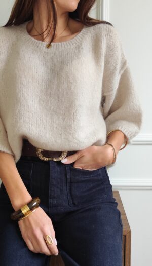 Pull beige Gabriel