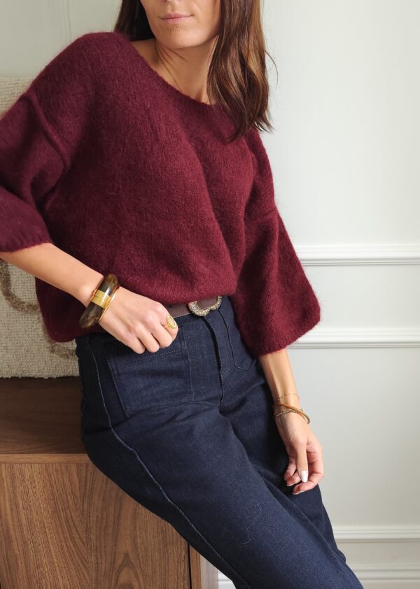 Pull bordeaux Gabriel