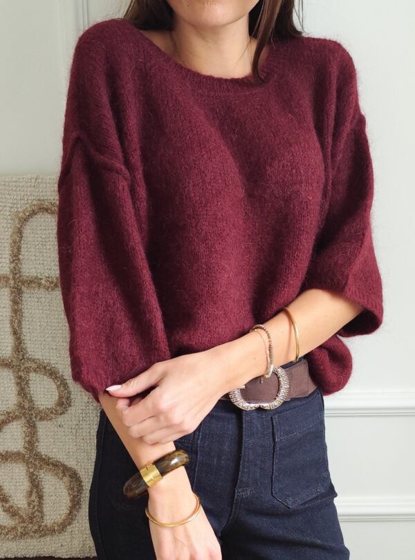 Pull bordeaux Gabriel
