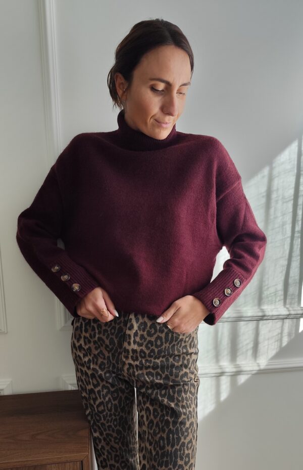 Pull bordeaux Flavio