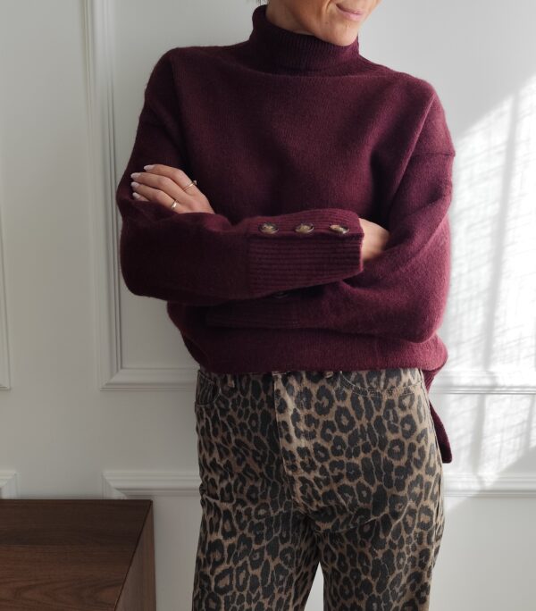Pull bordeaux Flavio