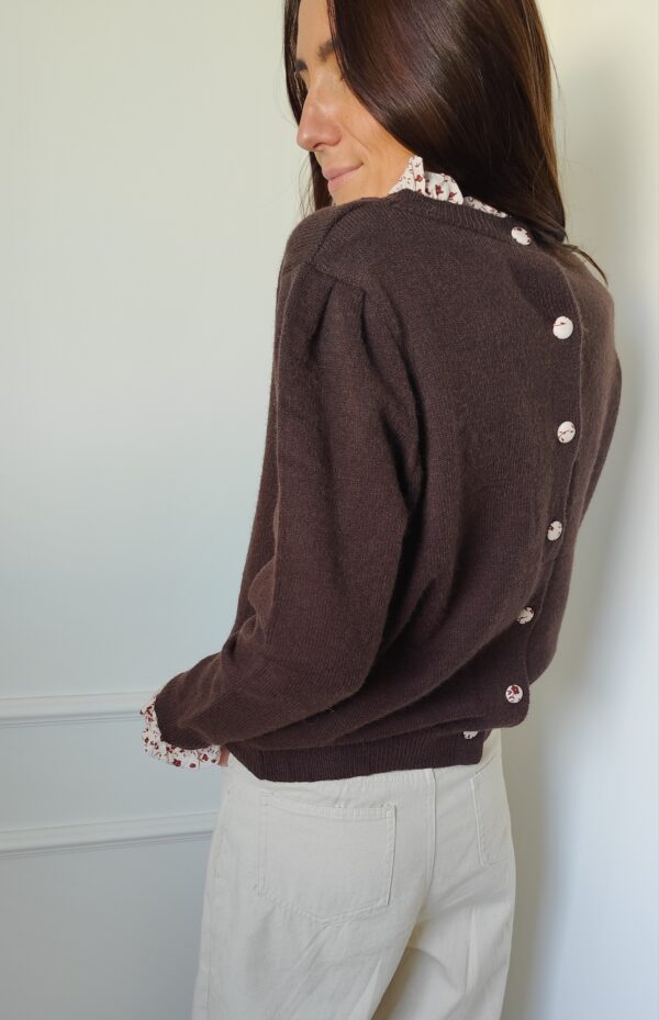 Pull chocolat Capucine
