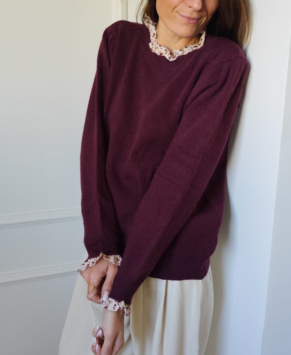 Pull bordeaux Capucine