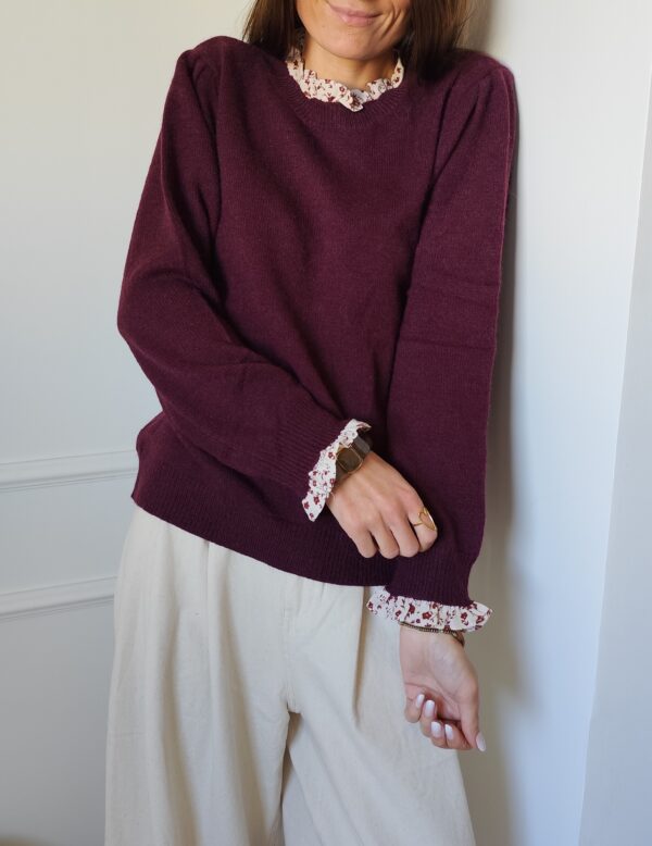 Pull bordeaux Capucine
