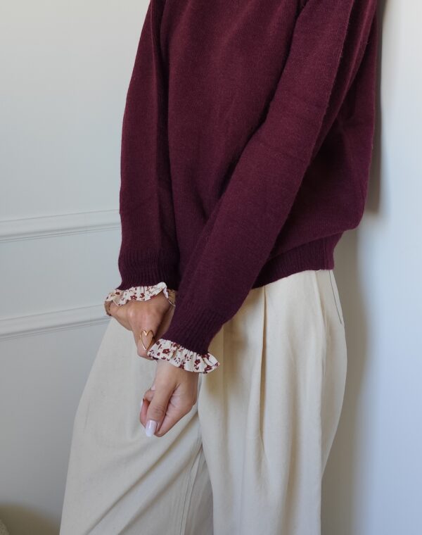 Pull bordeaux Capucine