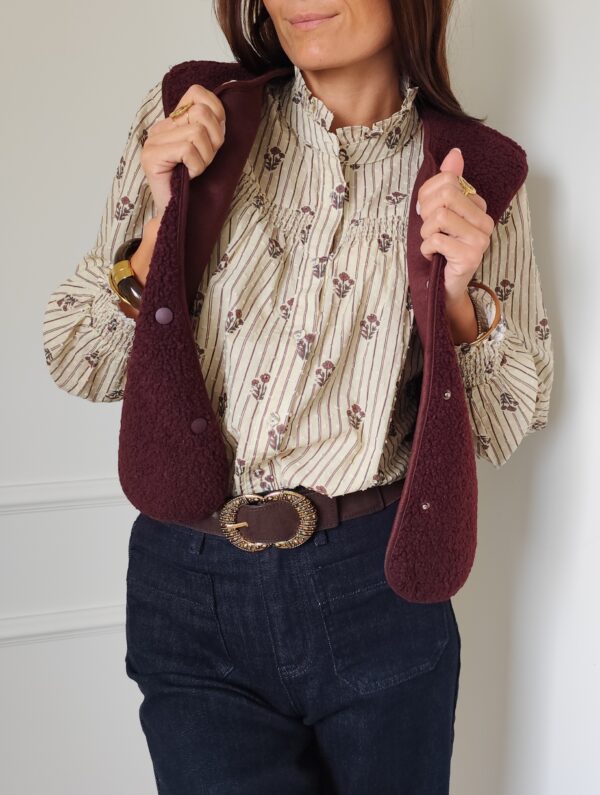 Gilet bordeaux Pablo