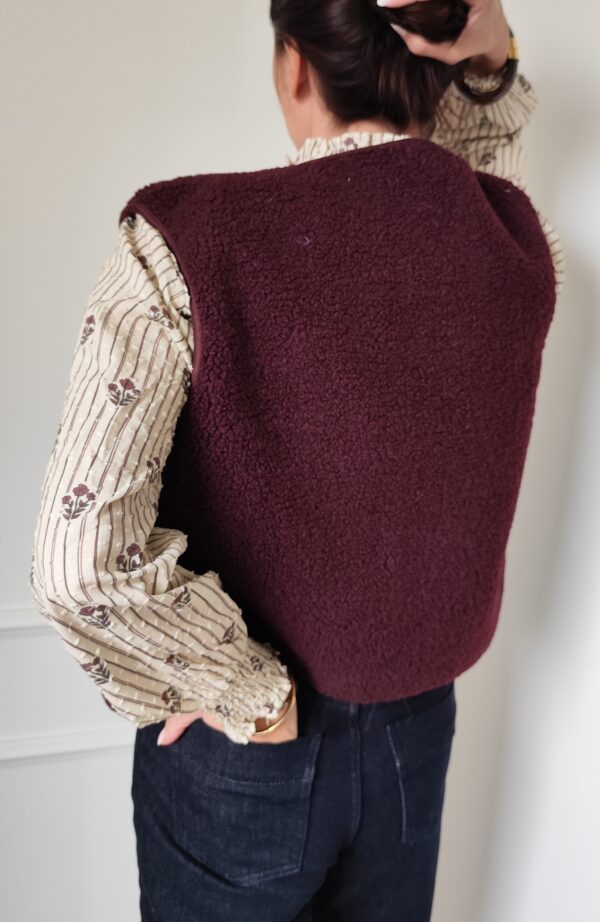 Gilet bordeaux Pablo