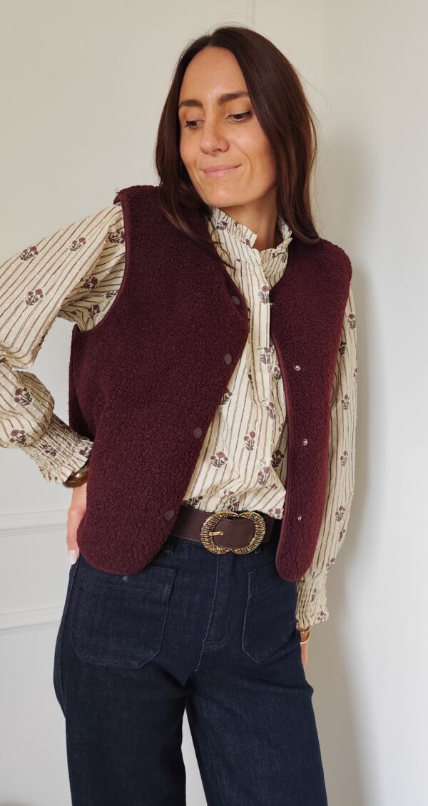 Gilet bordeaux Pablo