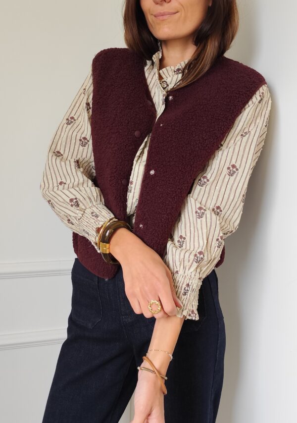 Gilet bordeaux Pablo