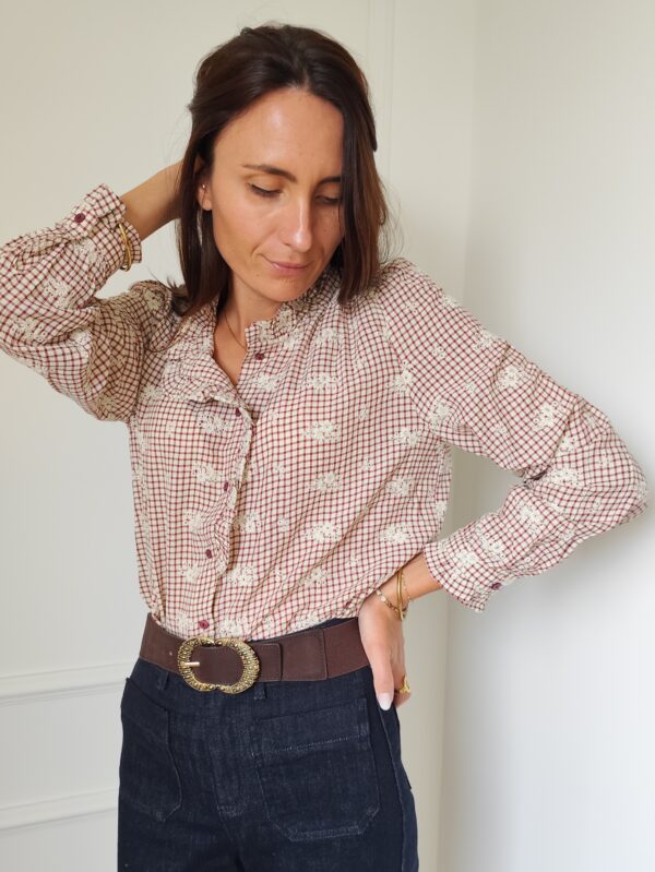 Blouse bordeaux Elsa