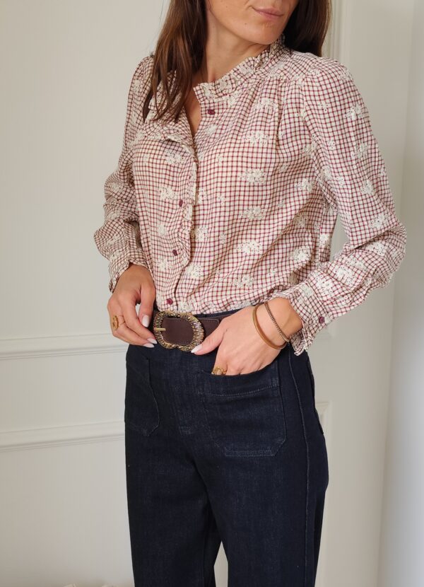Blouse bordeaux Elsa
