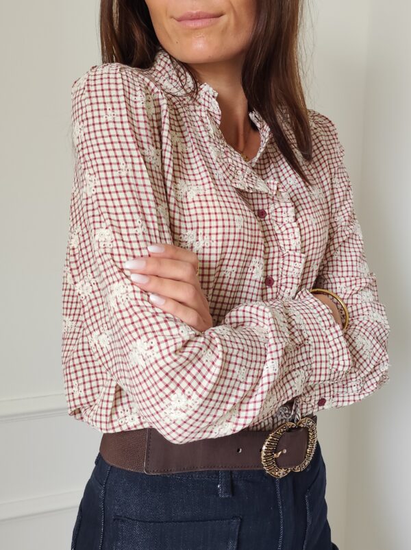 Blouse bordeaux Elsa