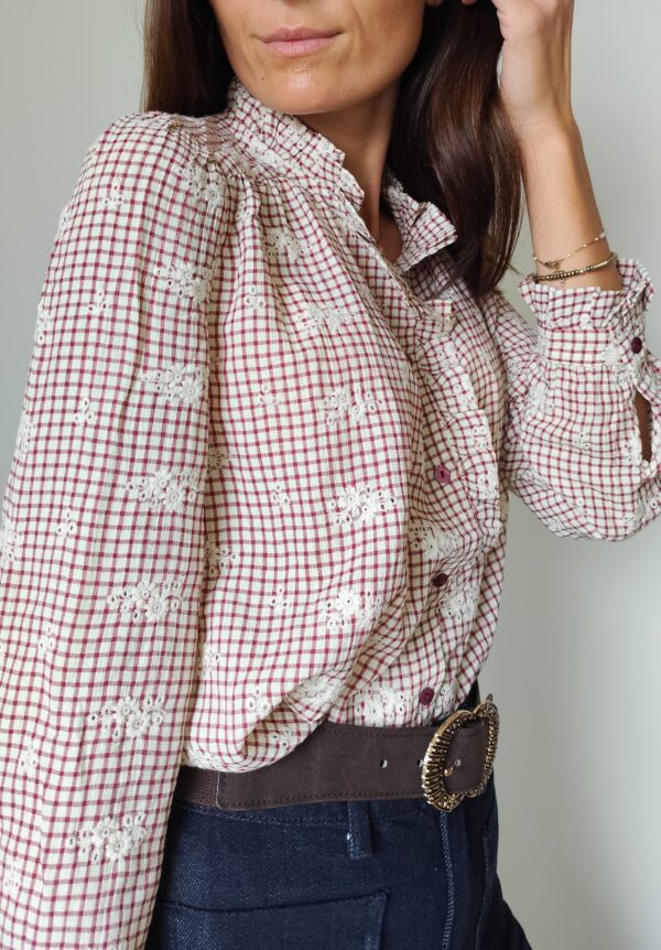 Blouse bordeaux Elsa