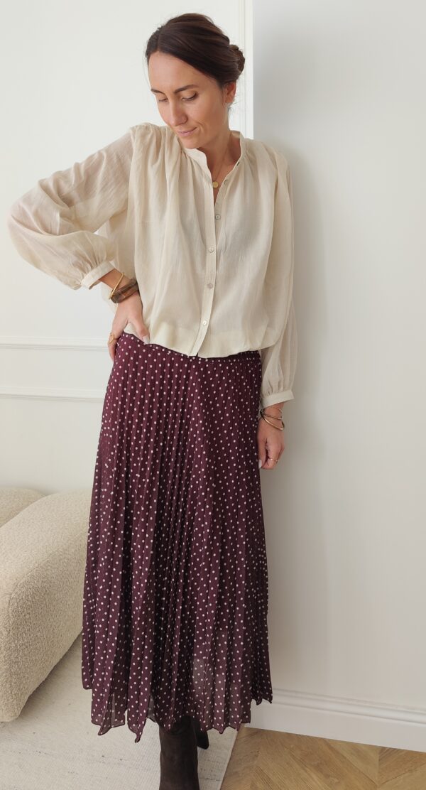 Jupe bordeaux Lucia