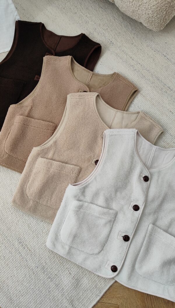 Gilet réversible écru Marcus