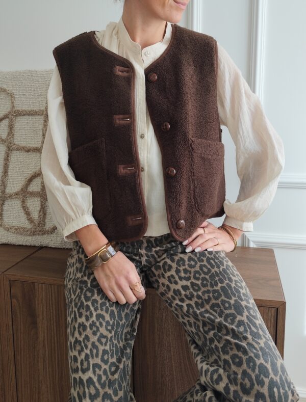 Gilet réversible chocolat Marcus