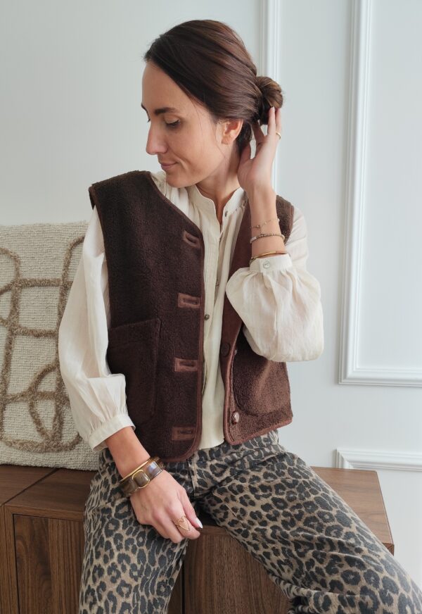 Gilet réversible chocolat Marcus