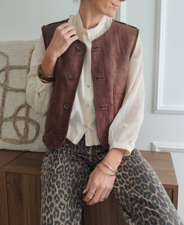 Gilet réversible chocolat Marcus