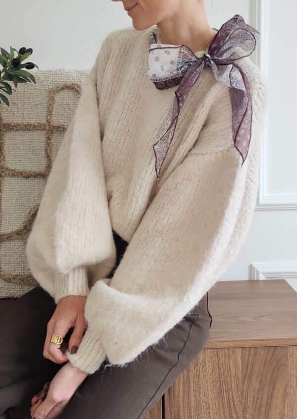 Pull écru Léonie