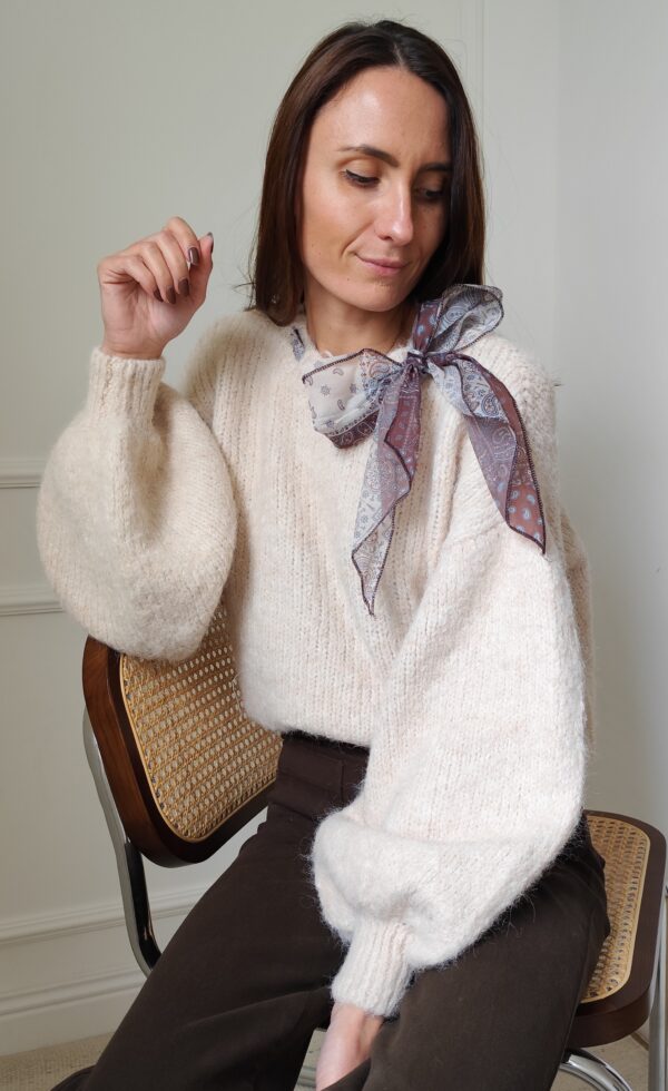 Pull écru Léonie