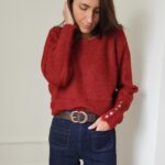 Pull bordeaux Léa