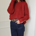 Pull bordeaux Léa – Image 2