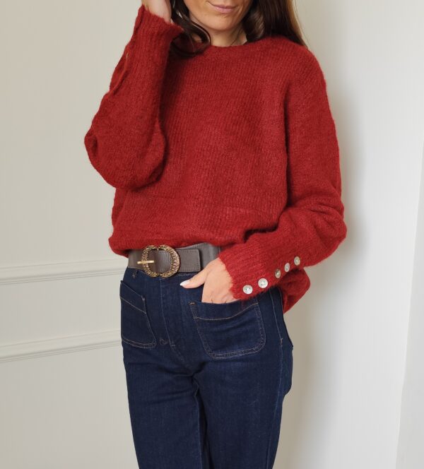 Pull bordeaux Léa