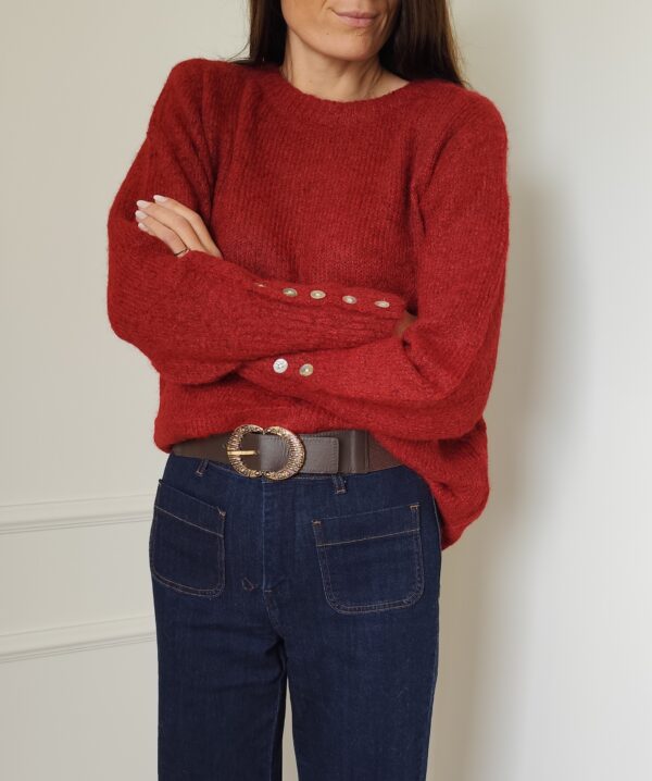 Pull bordeaux Léa