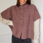 Pull cape marron Ninon