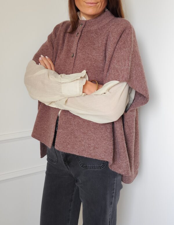Pull cape marron Ninon