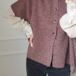 Pull cape marron Ninon – Image 5