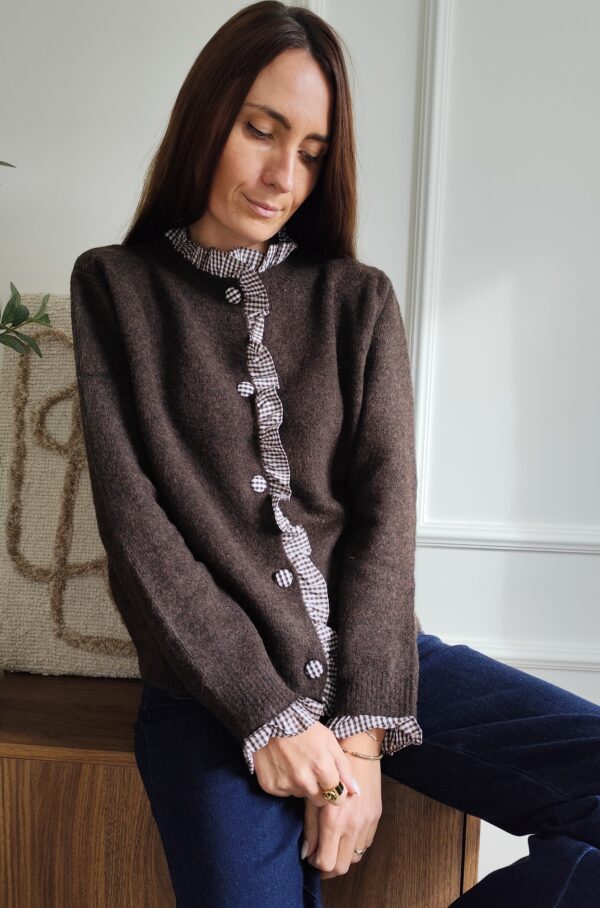 Pull chocolat Andréa