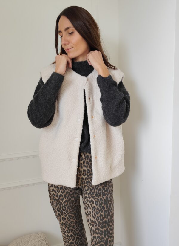 Gilet écru Laura