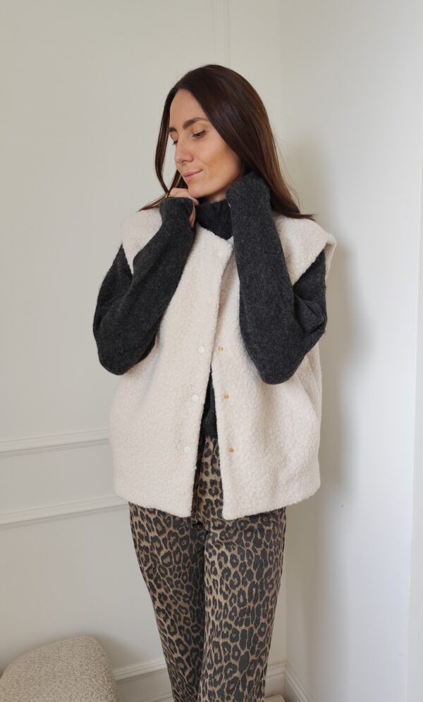 Gilet écru Laura