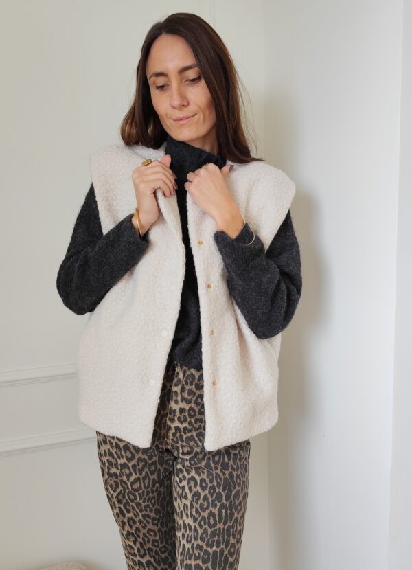 Gilet écru Laura