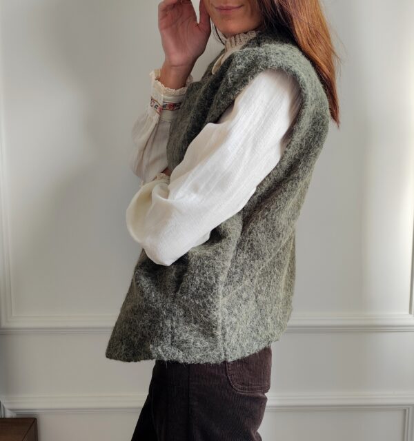 Gilet kaki Romane