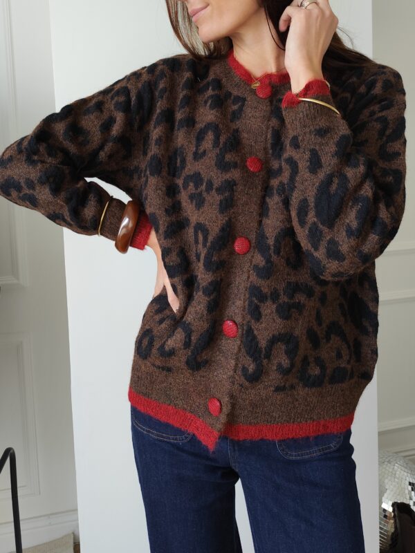 Cardigan chocolat Elliot